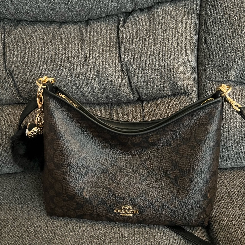 Coach Signature Laurel Bag in Brown Gold Hardware